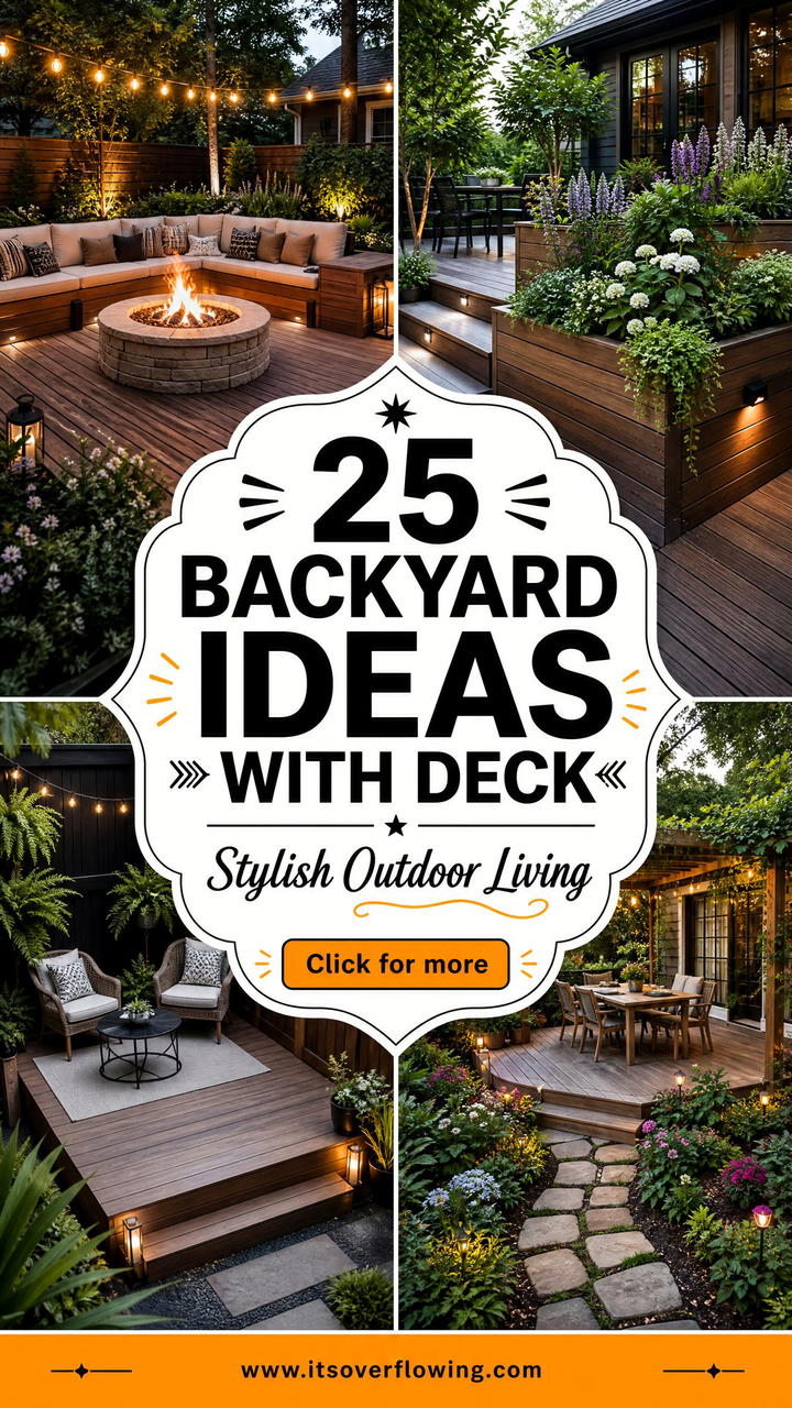 25 Backyard Ideas With Deck for Stylish Outdoor Living - 25 Backyard Ideas With Deck for Stylish Outdoor Living