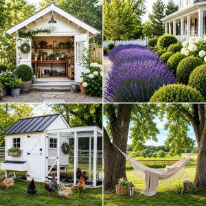 25 Backyard Ideas With Farmhouse Style for Rustic Outdoor Charm