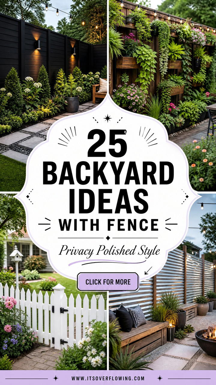 25 Backyard Ideas With Fence for Privacy and Polished Style - 25 Backyard Ideas With Fence for Privacy and Polished Style