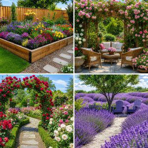 25 Backyard Ideas With Flower Garden for Colorful Curb Appeal