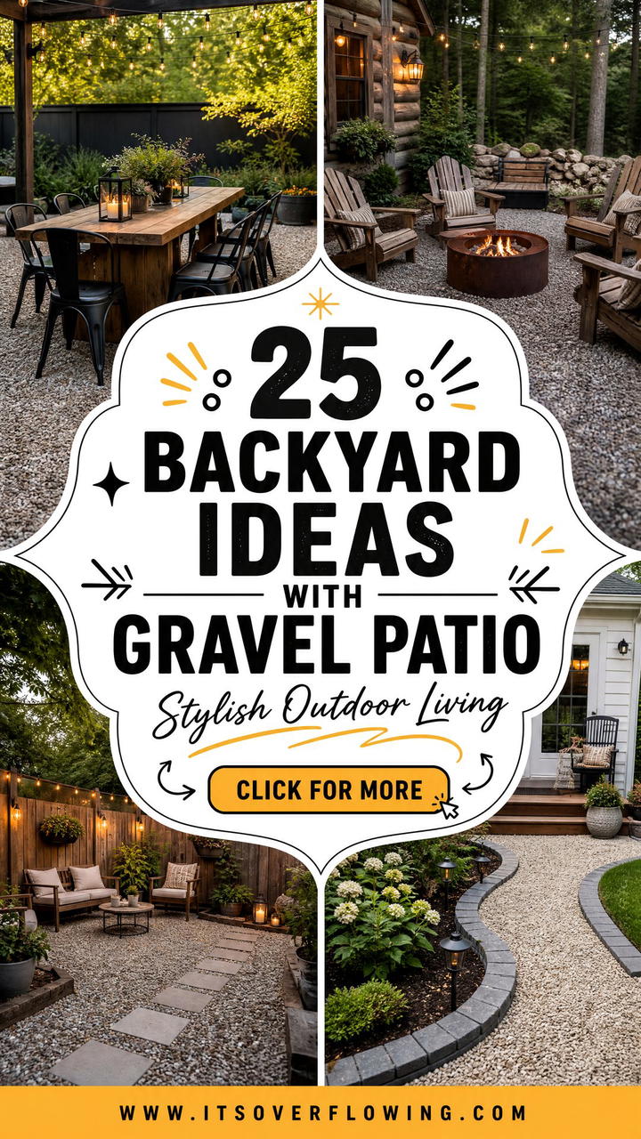 25 Backyard Ideas With Gravel Patio for Stylish Outdoor Living - 25 Backyard Ideas With Gravel Patio for Stylish Outdoor Living