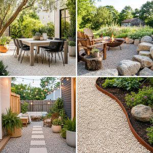 25 Backyard Ideas With Gravel Patio for Stylish Outdoor Living
