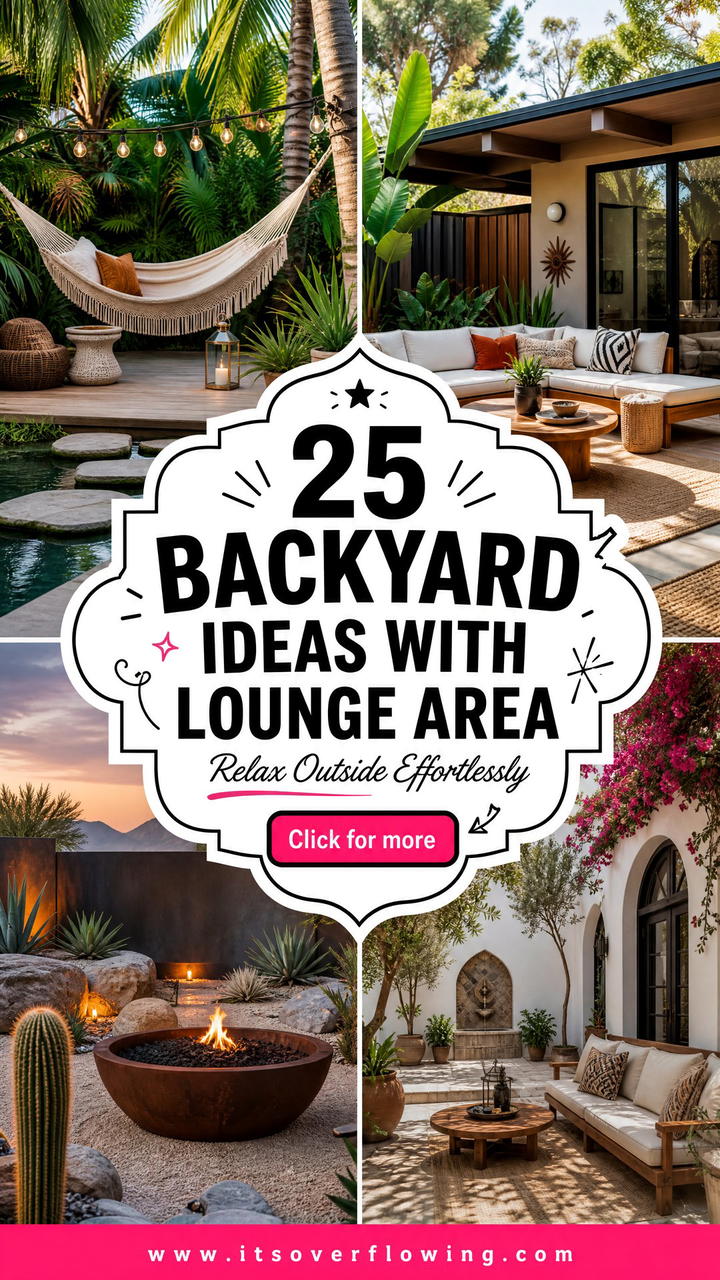 25 Backyard Ideas With Lounge Area for Effortless Relaxing - 25 Backyard Ideas With Lounge Area for Effortless Relaxing