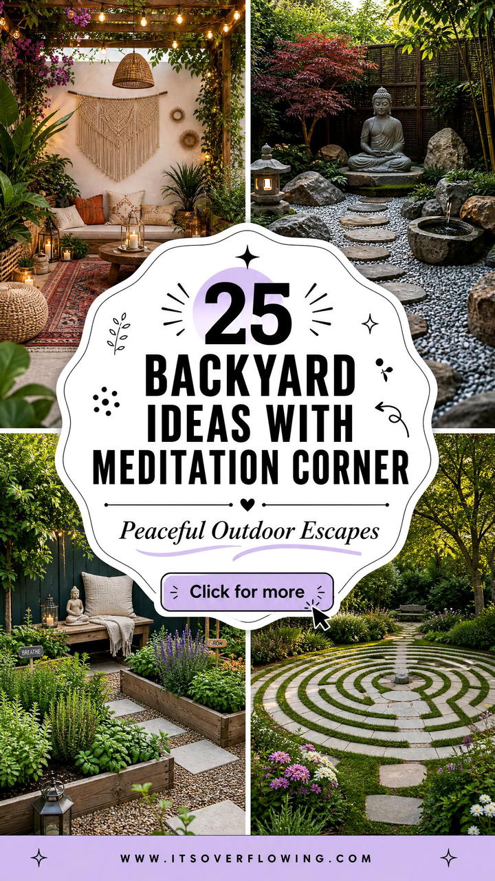 25 Backyard Ideas With Meditation Corner for Peaceful Escapes - 25 Backyard Ideas With Meditation Corner for Peaceful Escapes