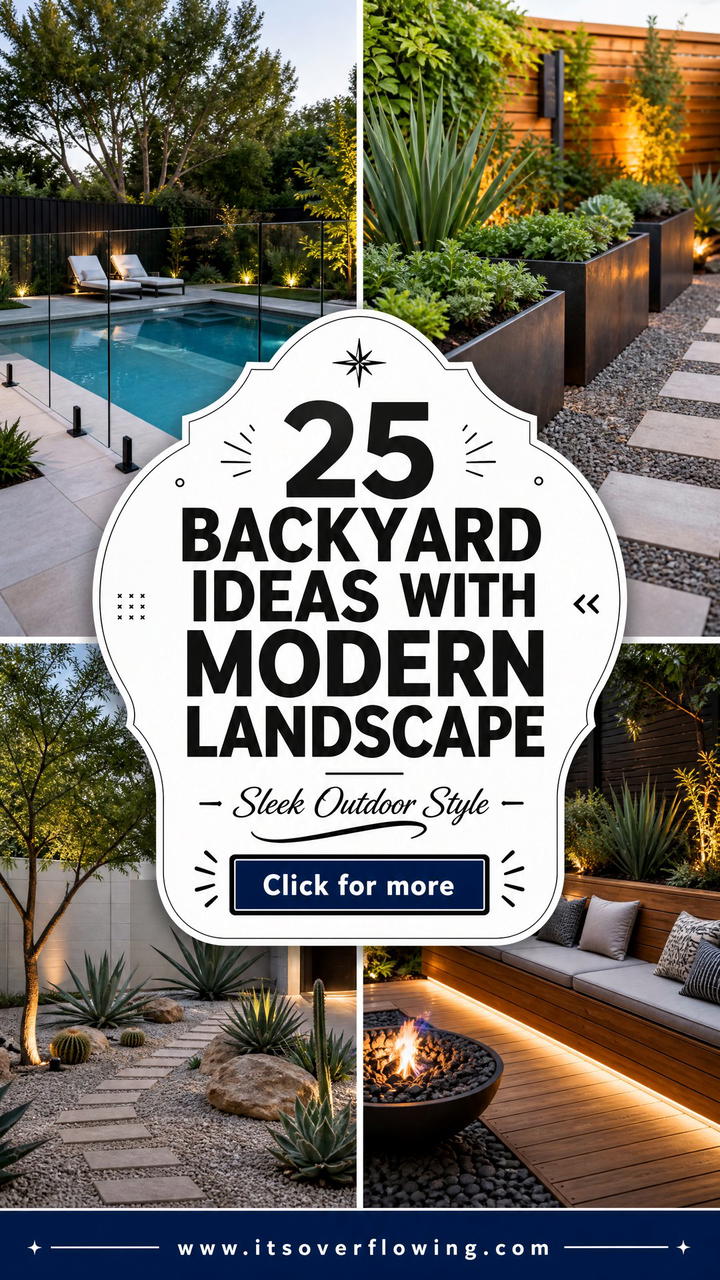25 Backyard Ideas With Modern Landscape for Sleek Style - 25 Backyard Ideas With Modern Landscape for Sleek Style