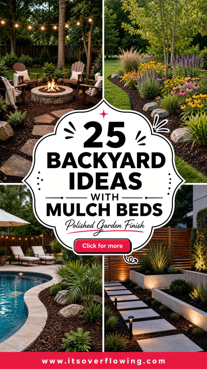 25 Backyard Ideas With Mulch Beds for a Polished Garden - 25 Backyard Ideas With Mulch Beds for a Polished Garden
