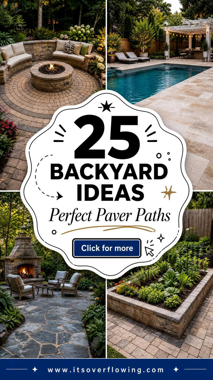 25 Backyard Ideas With Pavers for Beautiful Patios and Paths - 25 Backyard Ideas With Pavers for Beautiful Patios and Paths