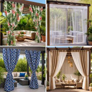 25 Backyard Ideas With Pergola Curtains for Private Outdoor Style