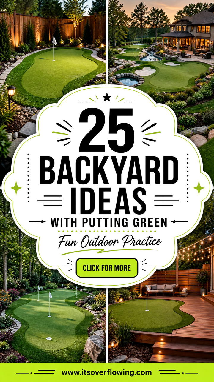 25 Backyard Ideas With Putting Green for Fun Outdoor Practice - 25 Backyard Ideas With Putting Green for Fun Outdoor Practice