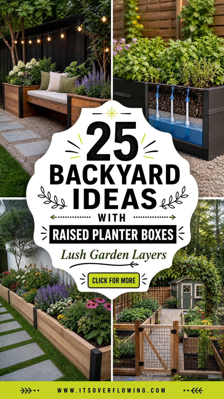 25 Backyard Ideas With Raised Planter Boxes for Lush Gardens - 25 Backyard Ideas With Raised Planter Boxes for Lush Gardens