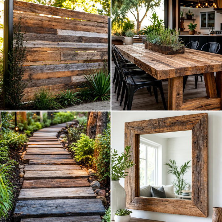 25 Backyard Ideas With Reclaimed Wood for Rustic Outdoor Style