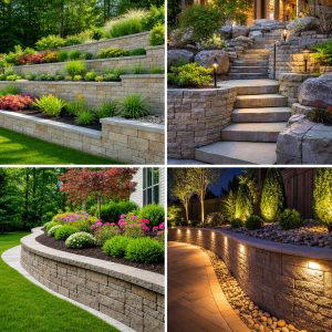 25 Backyard Ideas With Retaining Wall Designs for Sloped Yards
