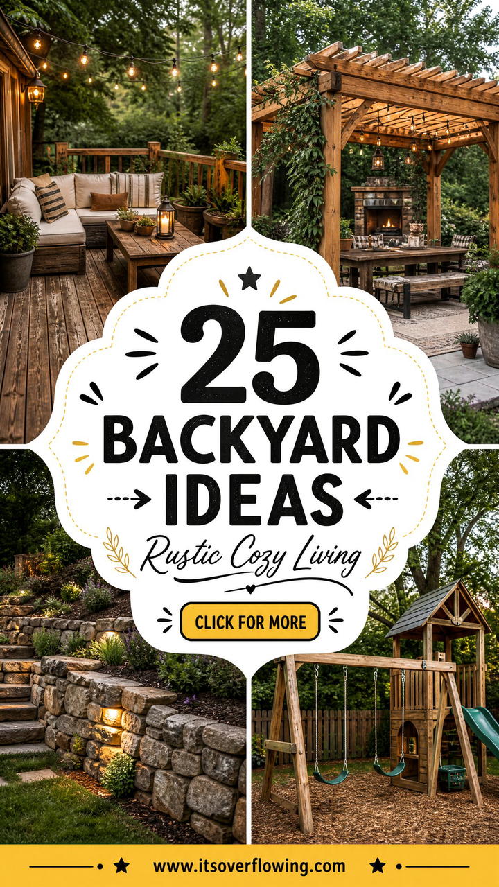 25 Backyard Ideas With Rustic Style for Cozy Outdoor Living - 25 Backyard Ideas With Rustic Style for Cozy Outdoor Living