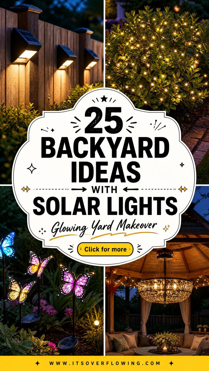 25 Backyard Ideas With Solar Lights for a Glowing Yard Makeover - 25 Backyard Ideas With Solar Lights for a Glowing Yard Makeover