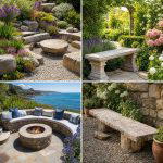 25 Backyard Ideas With Stone Seating for Stylish Outdoor Living