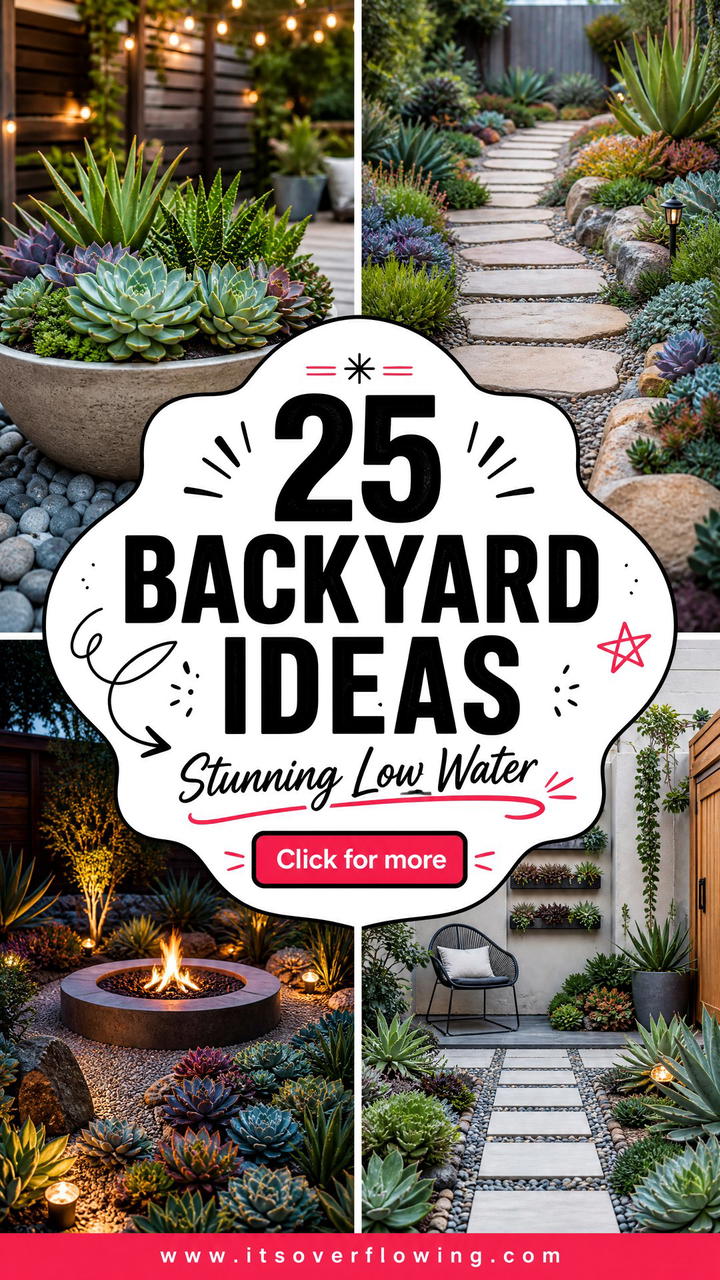 25 Backyard Ideas With Succulents for a Stunning Low-Water Yard - 25 Backyard Ideas With Succulents for a Stunning Low-Water Yard