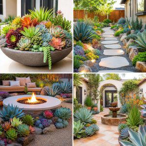 25 Backyard Ideas With Succulents for a Stunning Low-Water Yard