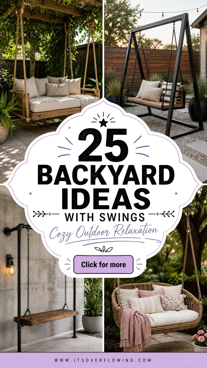 25 Backyard Ideas With Swings For Cozy Outdoor Relaxation - 25 Backyard Ideas With Swings For Cozy Outdoor Relaxation