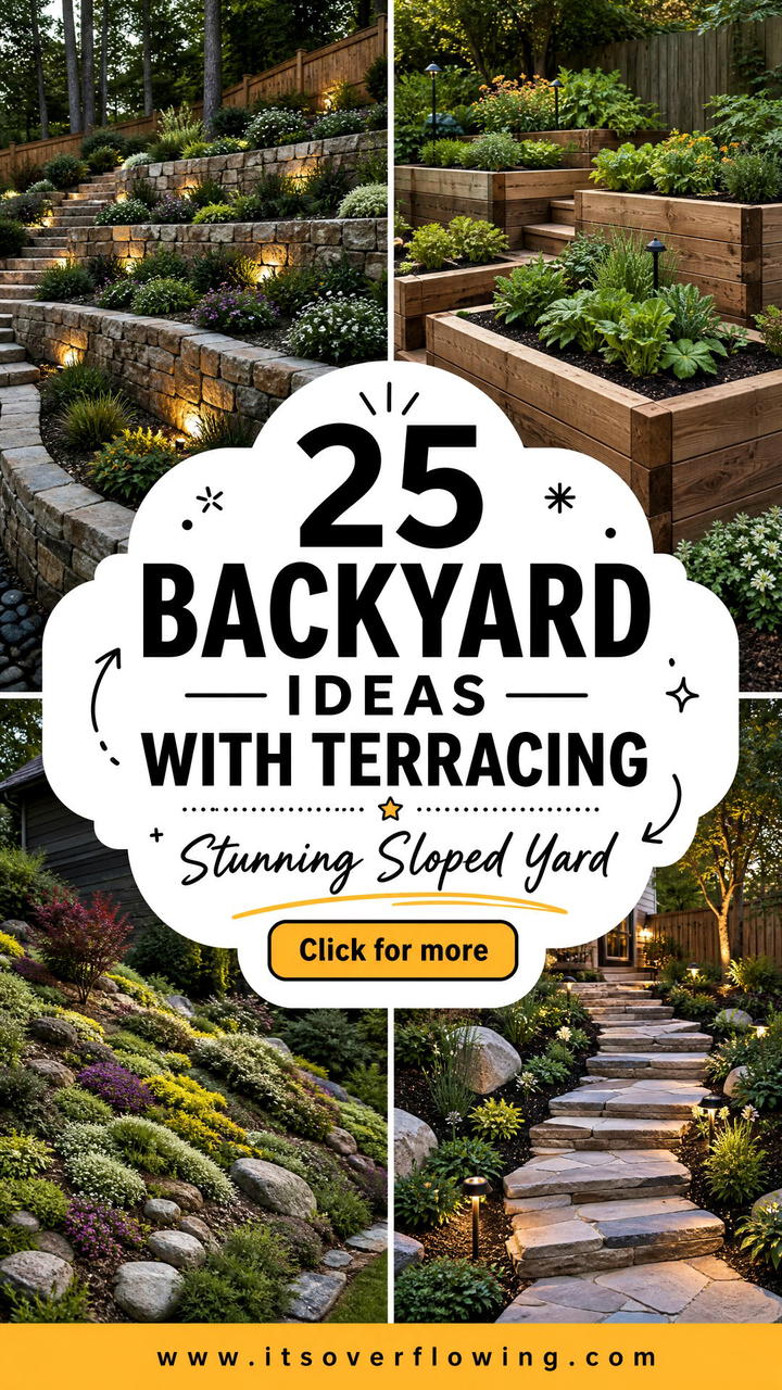 25 Backyard Ideas With Terracing for a Stunning Sloped Yard - 25 Backyard Ideas With Terracing for a Stunning Sloped Yard