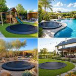 25 Backyard Ideas With Trampoline Zone For Kid-Friendly Fun