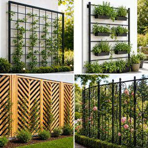 25 Backyard Ideas With Trellis Fence For Privacy And Charm