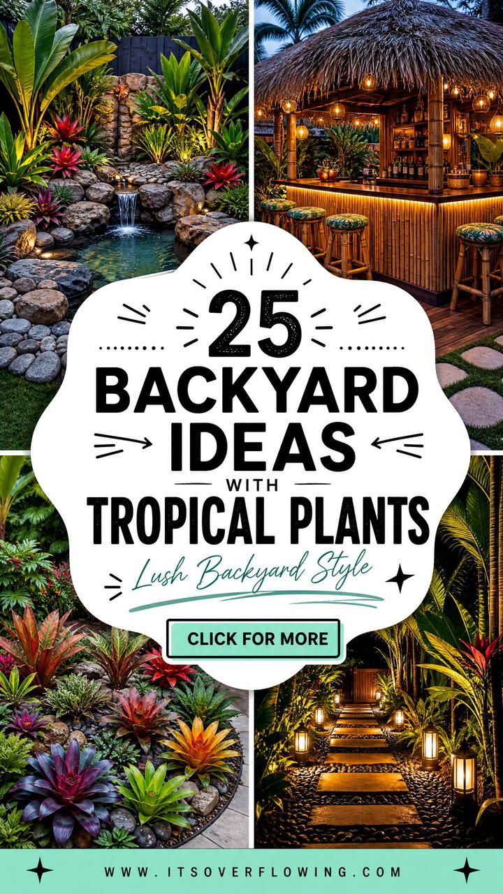 25 Backyard Ideas With Tropical Plants For Lush Style - 25 Backyard Ideas With Tropical Plants For Lush Style