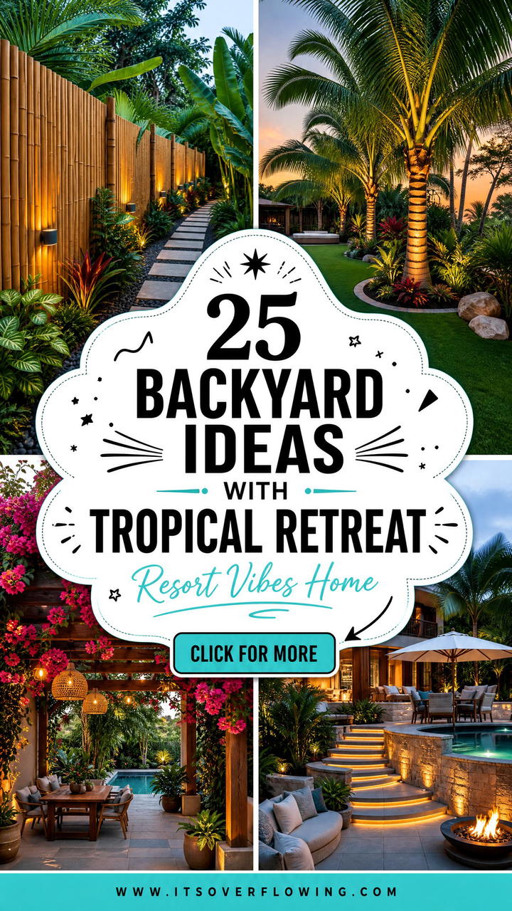 25 Backyard Ideas With Tropical Retreat Vibes At Home - 25 Backyard Ideas With Tropical Retreat Vibes At Home