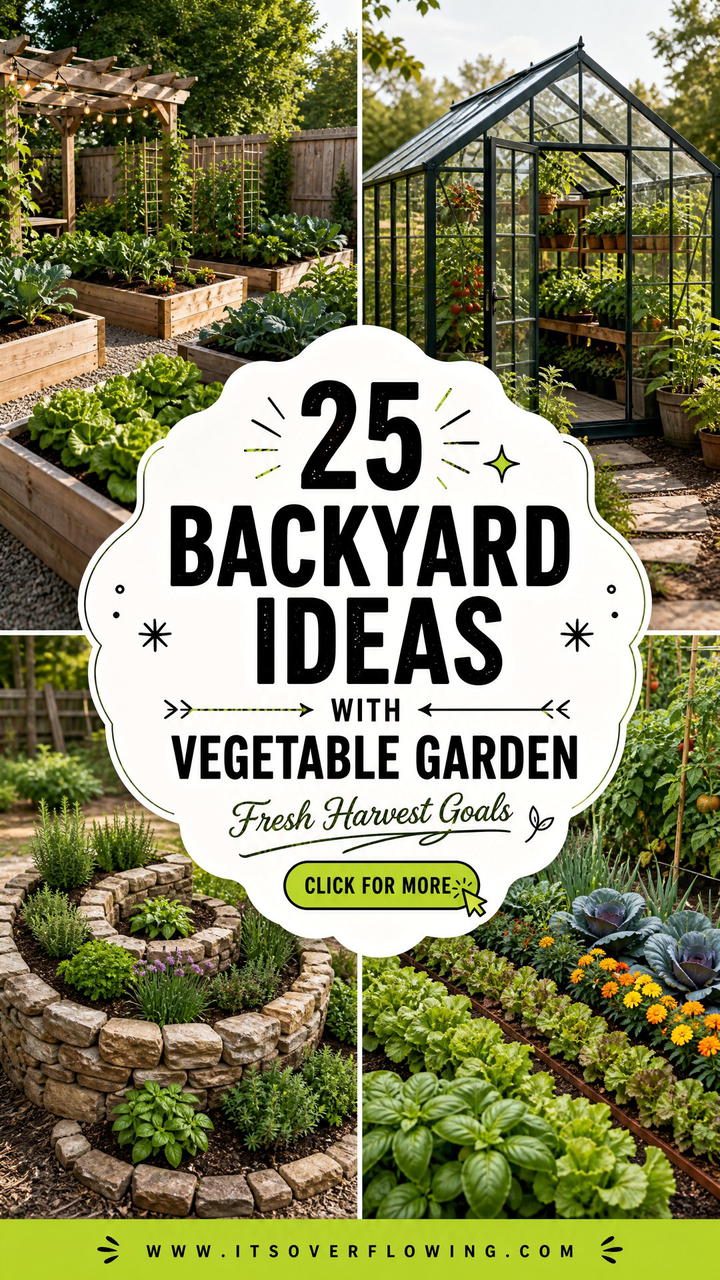 25 Backyard Ideas With Vegetable Garden For Fresh Harvests - 25 Backyard Ideas With Vegetable Garden For Fresh Harvests