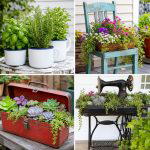 25 Backyard Ideas With Vintage Planters For Timeless Charm
