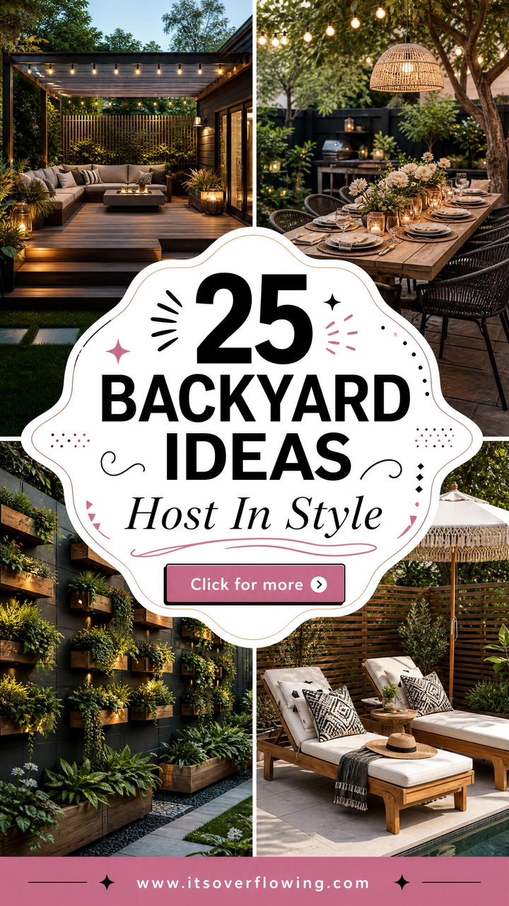 25 Backyard Ideas for Entertaining Host in Style - 25 Backyard Ideas for Entertaining: Host in Style