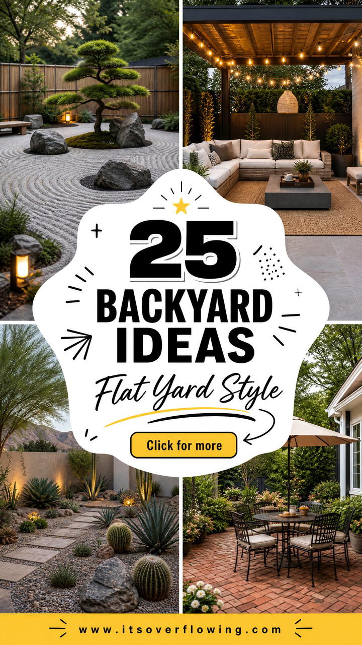 25 Backyard Ideas for Flat Yards Simple Stylish Designs - 25 Backyard Ideas for Flat Yards: Simple Stylish Designs