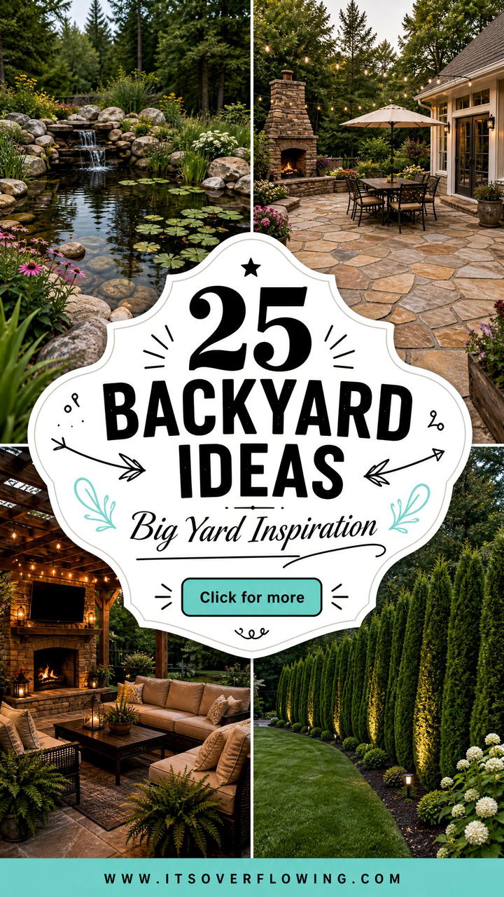 25 Backyard Ideas for Large Yards Big Space Inspiration - 25 Backyard Ideas for Large Yards: Big Space Inspiration