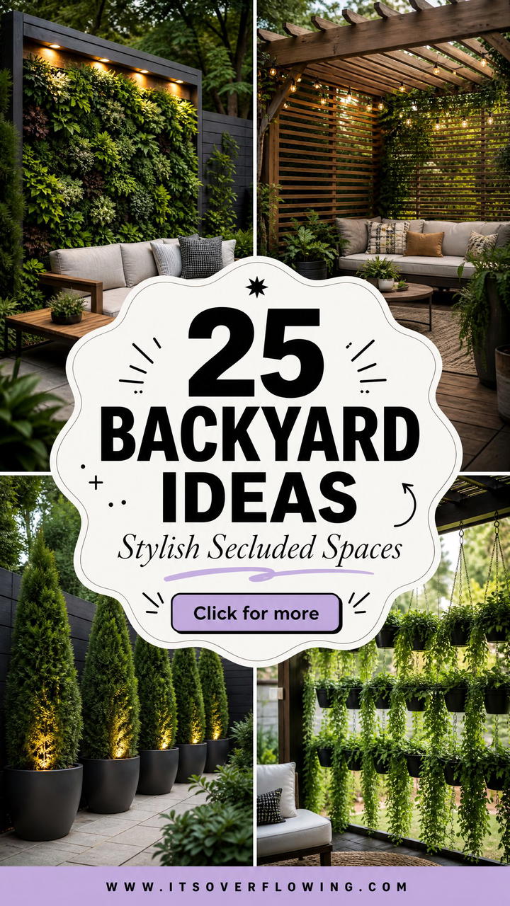 25 Backyard Ideas for Privacy Stylish Secluded Spaces - 25 Backyard Ideas for Privacy: Stylish Secluded Spaces
