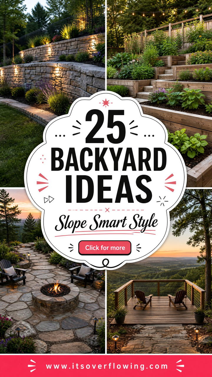25 Backyard Ideas for Sloped Yards With Smart Style - 25 Backyard Ideas for Sloped Yards With Smart Style