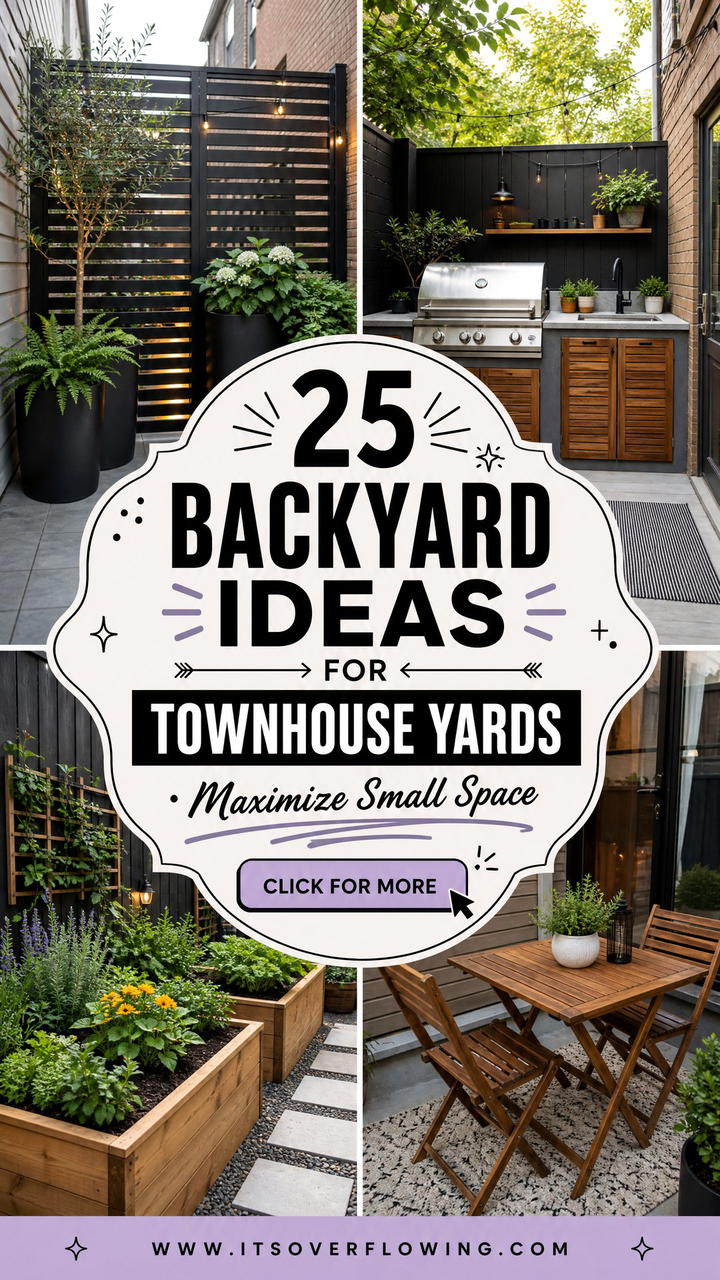 25 Backyard Ideas for Townhouse Yards to Maximize Space - 25 Backyard Ideas for Townhouse Yards to Maximize Space
