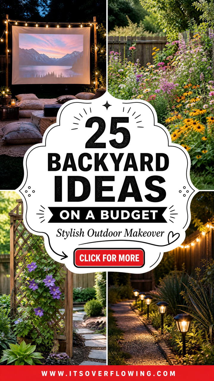 25 Backyard Ideas on a Budget for a Stylish Outdoor Makeover - 25 Backyard Ideas on a Budget for a Stylish Outdoor Makeover