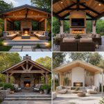25 Backyard Pavilion With Fireplace Ideas for Cozy Nights
