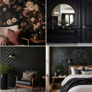 25 Black Accent Wall Bedroom Ideas for Drama