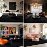 25 Black Carpet Living Room Ideas for a Cozy Atmosphere