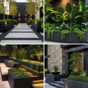 25 Black Concrete Patio Ideas for Modern Outdoor Spaces