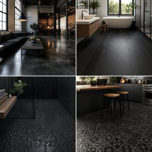 25 Black Floor Bathroom Ideas for a Bold Look