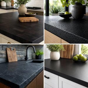 25 Black Kitchen Countertops for a Bold Statement