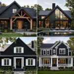 25 Black Modern Farmhouse Exterior Design Ideas