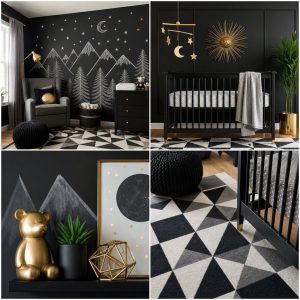 25 Black Nursery Ideas for Modern Baby Rooms