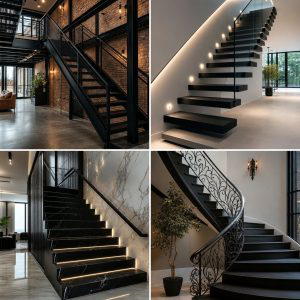 25 Black Staircase Ideas for Modern Homes