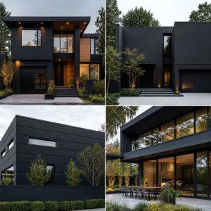 25 Black Stucco House Ideas for Modern Exteriors