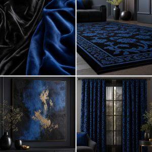 25 Black and Blue Bedroom Ideas for a Bold Statement