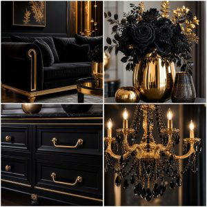 25 Black and Gold Living Room Ideas for a Luxurious Feel