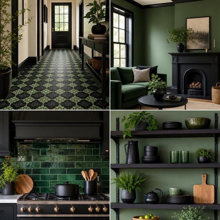 25 Warm Green and Brown Kitchen Design Ideas