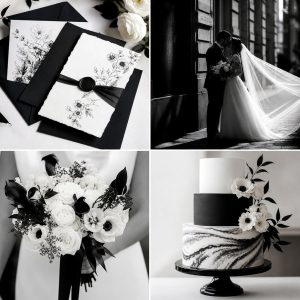 25 Black and White Wedding Ideas for Classic Elegance